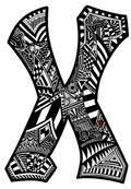 Letter X - Graphic Print