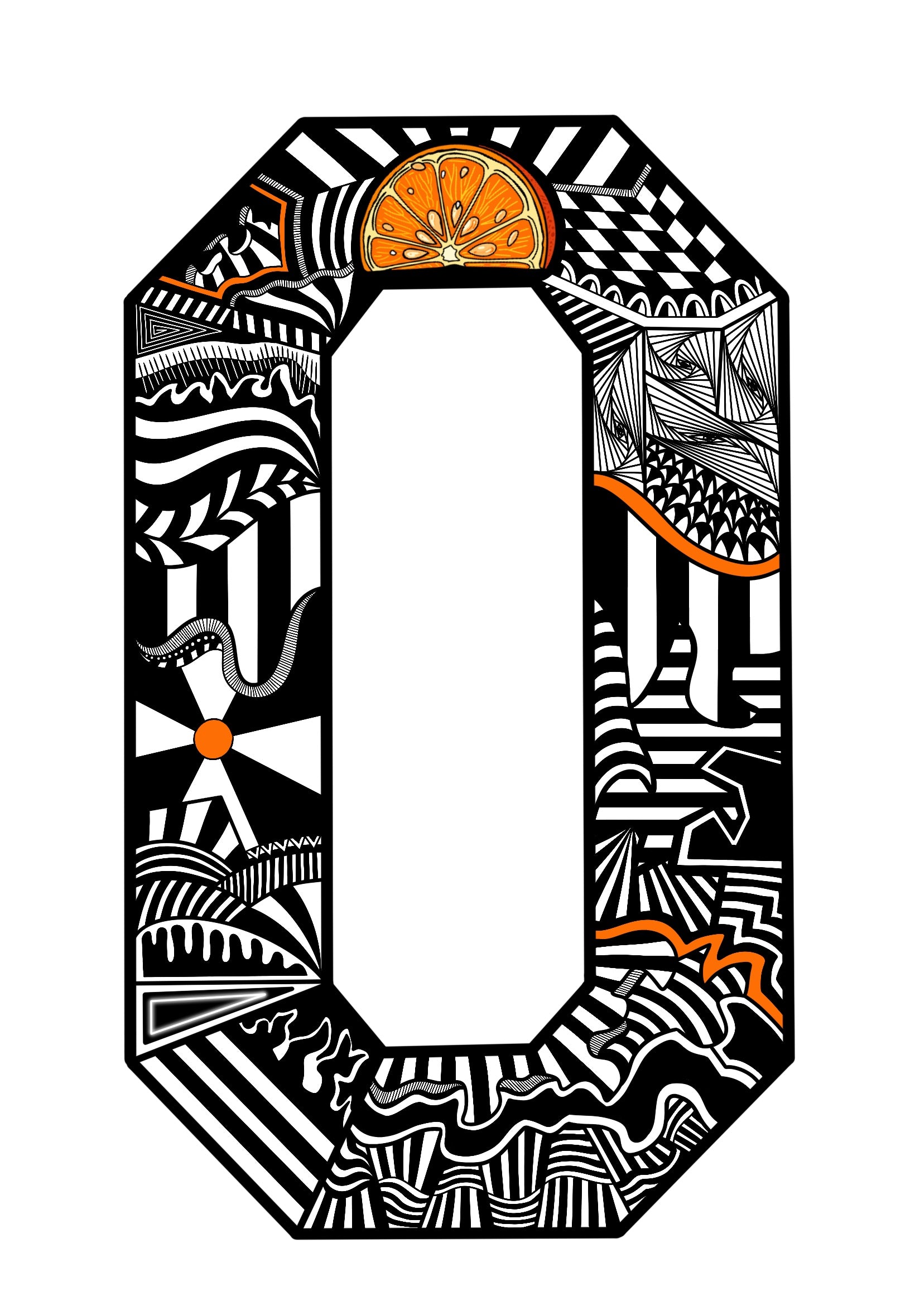 Letter O - Graphic Print