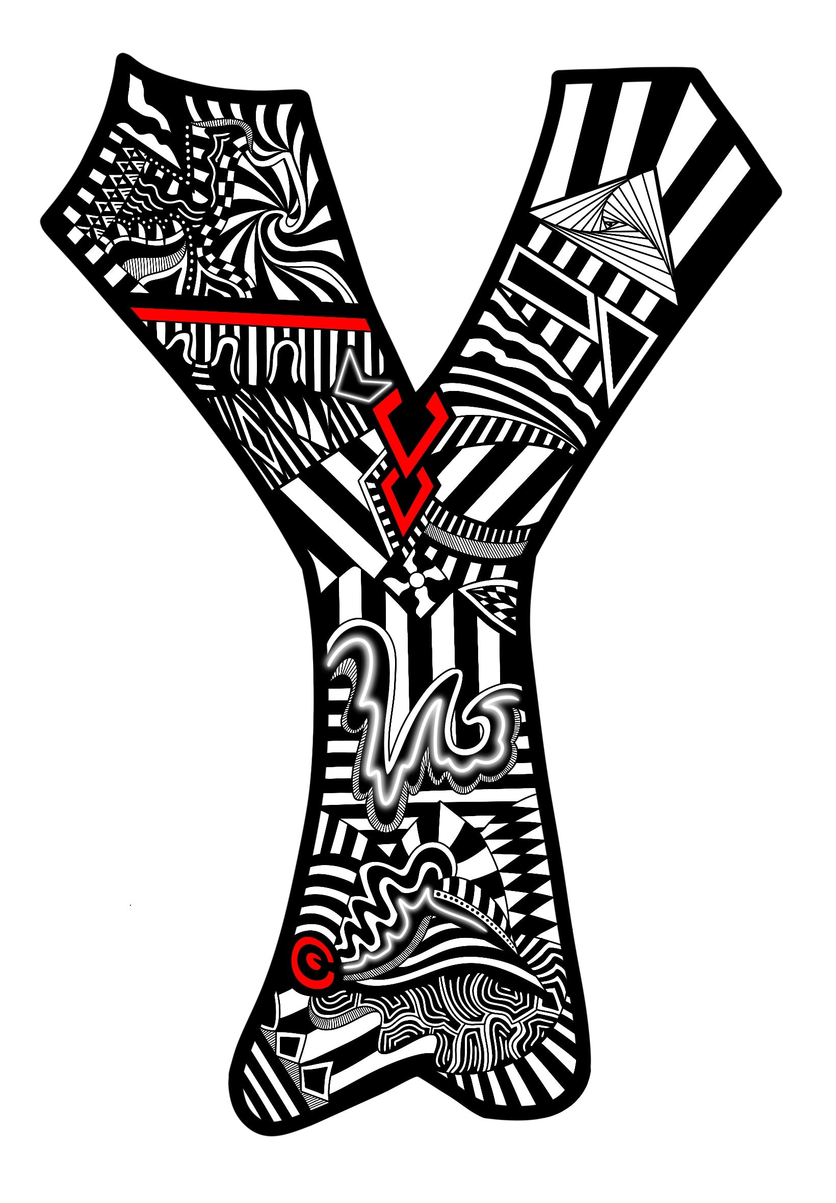 Letter Y - Graphic Print