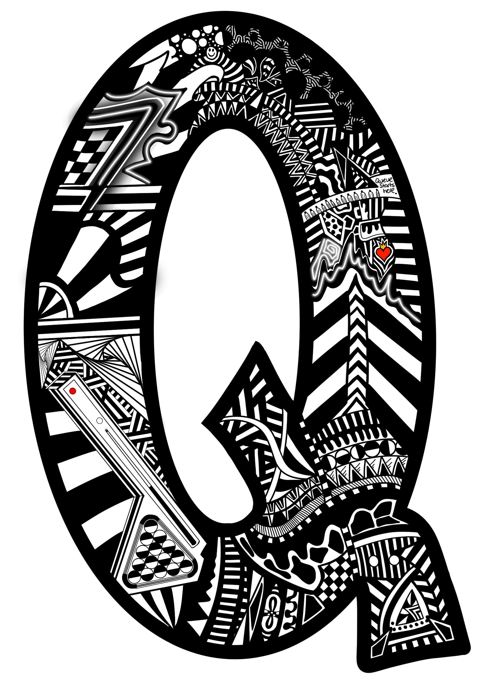 Letter Q - Graphic Print